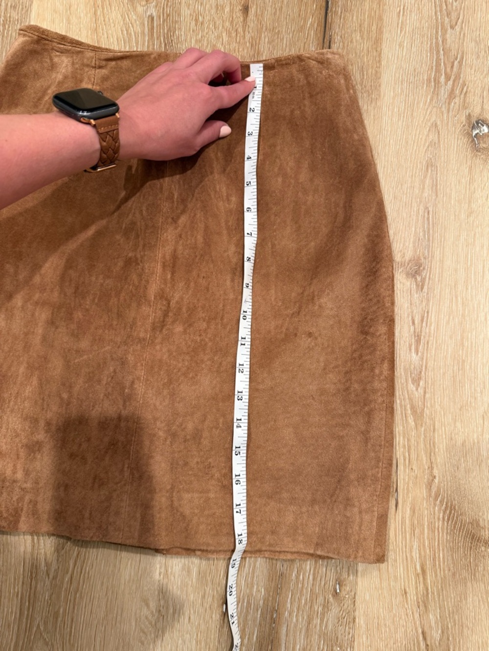 Hugo Buscati Brown Suede Mini Skirt - Picture 3 of 6